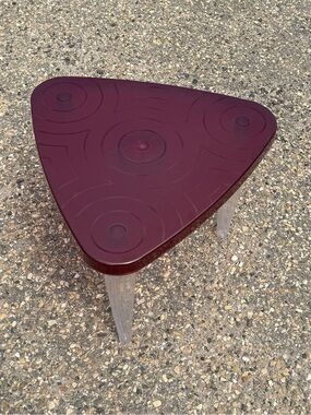 Rare Vintage c1990s IKEA PS Series BOLSO Red Coffee Side Table by Maria Vinka